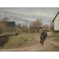 thumbnail image 2 of L.A. Ring 18x14 Black Ornate Wood Framed Double Matted Museum Art Print Titled - Springtime in Hals, Jutland (1892), 2 of 5