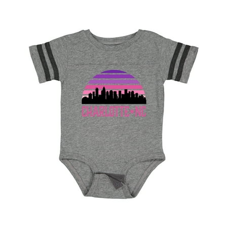 

Inktastic Charlotte North Carolina Gifts Skyline Gift Baby Girl Bodysuit