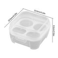 thumbnail image 2 of Dengmore Egg Holder Outdoor Portable Eggs Container Plastic Egg Storage Box Leakproof Shockproof Protection Egg Tray Carriage Dispenser for Camping Picnic Travel Kitchen Refrigerator, 2 of 5