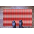 thumbnail image 5 of Red and White Checkered Rug, Trendy Rugs, Red Rugs, Modern Rug, Salon Rug, Front Door Rug, Step Rug, 3D Printed Rug, Indoor Rug, Home Decor, 3.9'x5.9' - 120x180 cm, 5 of 5