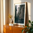 thumbnail image 2 of Wall & Broad - Manhattan New York Photography Cityscape Architecture Street Photography Skyline Travel Poster Vintage Oak Framed Wall Art Print 5 x 7 inches, 2 of 59