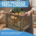 thumbnail image 3 of MIRAMAR Milk Crate, Stackable Plastic Storage Bin with Handles, 16 Qt, Camo, 4 Pack, 3 of 5