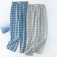 thumbnail image 5 of Ana Men's Casual Summer Loose Elastic Waist Plaid Pajama Bottoms Pants Sleepwear, 5 of 9