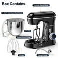 thumbnail image 6 of Honinst 6.5 QT Electric Stand Mixer, 10+P Speeds Lightweight with Tilt-Head Kitchen Stand Mixer, Dough Hook, Whisk, Beater and Bowl, Food Mixer for Baking, Cake and Most Home Cooks, 6 of 8