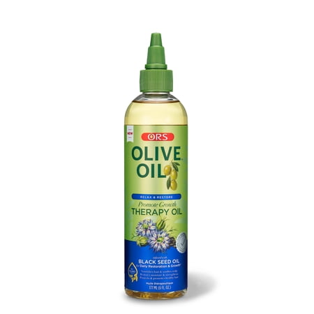 ORS Hair Growth Therapy Oil, Olive Oil Relax and Restore Promote Growth Therapy Oil for Hair (6.0 oz)