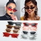 thumbnail image 1 of 1Pcs Fashion Driving Glasses Vintage Cat Eye Sunglasses Small Frame Uv400 Sun Shades Glasses Street Eyewear Trending SunglassesWhite He Qiyong unisex, 1 of 1