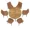 Brown(6A), variant on 43.2"-59.2" Extendable Round Dining Table for 4-6,Wooden Round Kitchen Table,Dining Room Table with Metal Frame for Dining Living Room ,Saving Space