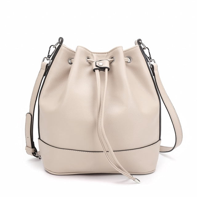 Bolso bandolera AFKOMST de piel con cordón para mujer