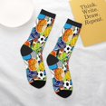 thumbnail image 4 of Uemuo Various Balls Printed Kids Boys Socks Seamless Crew Socks Crazy Funny Athletic Sport Socks for Children, 4 of 6