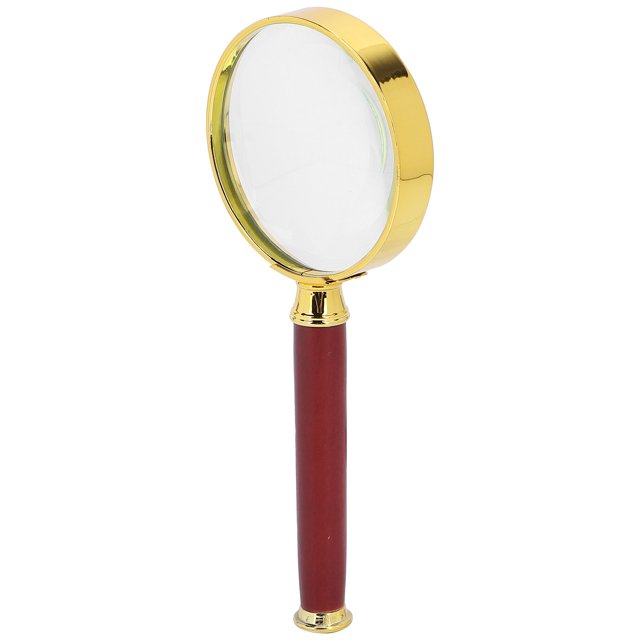 Ligadora iluminada iluminada, diseño de ergonómico 10x alevación de lupa aleación de zinc Design rojo para sello para documental para periódico para tarjeta
