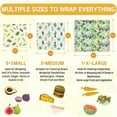 thumbnail image 3 of Reusable Beeswax Wrap - 9 Pack Beeswax Wraps for Food, Eco-Friendly Beeswax Food Wraps, Bread Sandwich Wrapper - Organic, Sustainable, Zero Waste, Reusable Plastic-Free Food Wrap, 1XL, 3M, 5S, 3 of 6