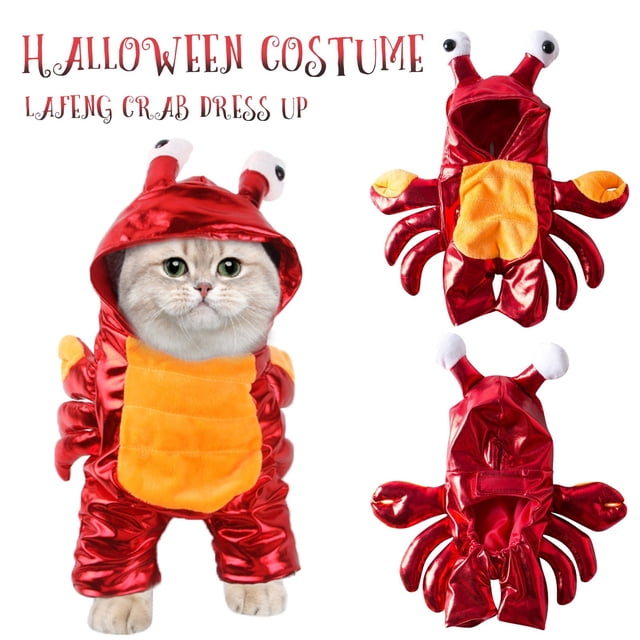LINMOUA Funny Pet Costumes, Cats And Dogs Transformed Into Funny Holiday Costumes, Pet Cosplay Costumes