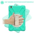 thumbnail image 4 of Galaxy Tab A 8.0 2019 Released Case with PET Screen Protector, SM-T290 T295 T297 Case, Allytech Heavy Duty Protection Rugged Kickstand Hand Strap Kids Friendly Case for Galaxy Tab A 8.0 T290, Mint, 4 of 9