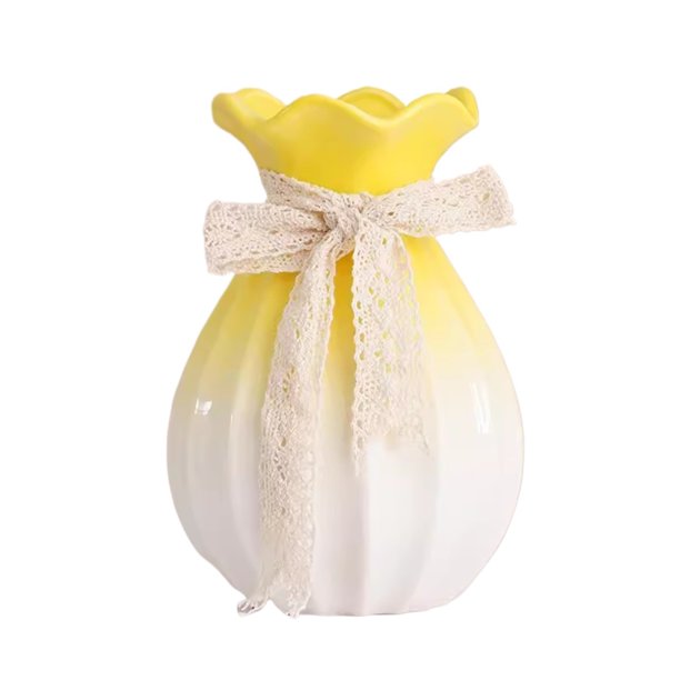 Florero de cerámica degradado Simple y moderno, decoración, flores secas, flores elevadas con agua, adornos de arreglo de flor de habitación for sala de estar