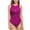Hot Pink, variant on Swimsuits for Women Plus Size Front Triss Cross Swimsuit for Women Hollow One Piece Swimsuit Dressy Pleated Swimsuit High Cut Bathing Suit