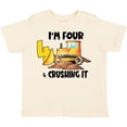 thumbnail image 3 of Inktastic I'm 4 and Crushing It Construction 4th Birthday Boys or Girls Toddler T-Shirt, 3 of 5