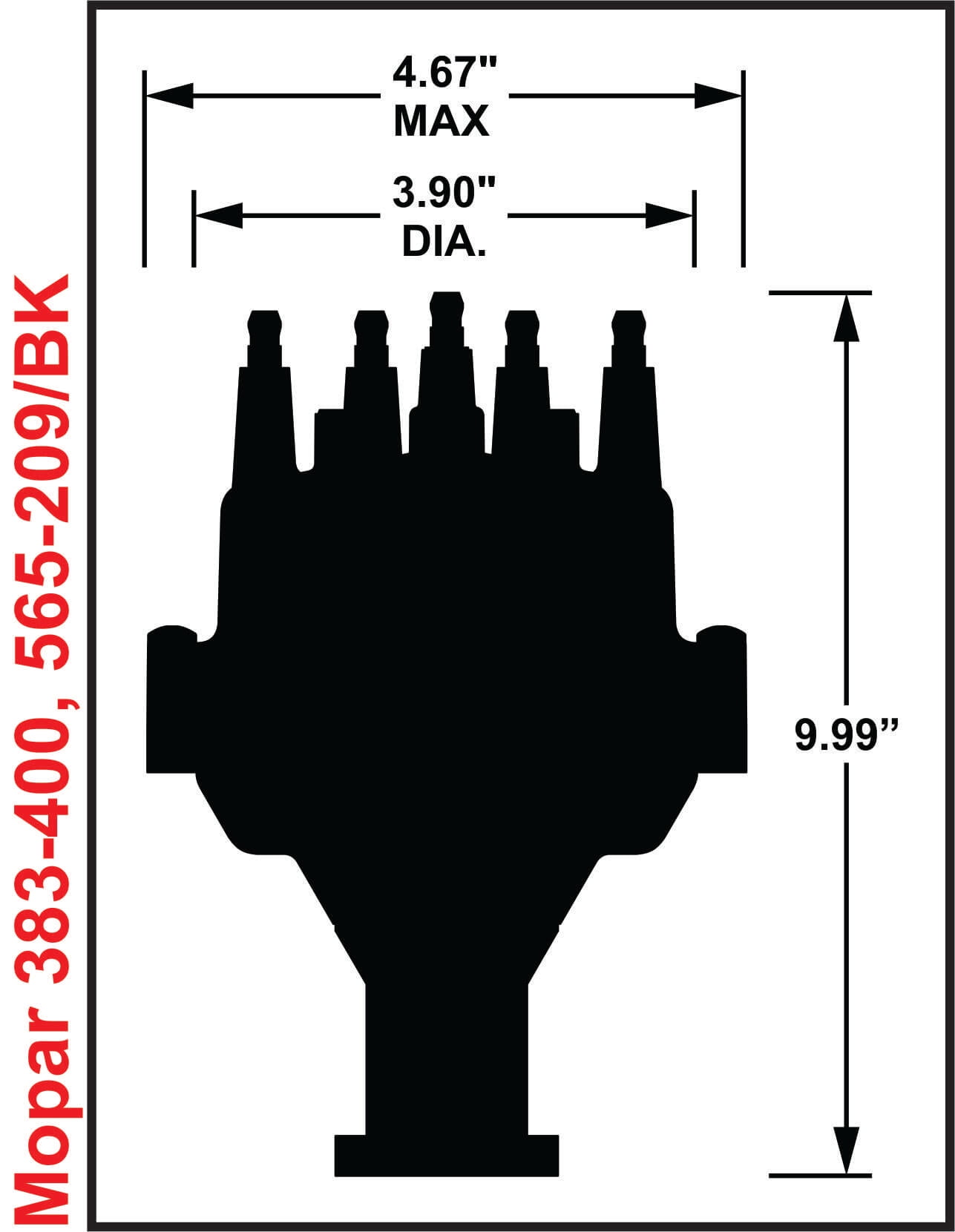 Holley EFI 565-209BK Distributor