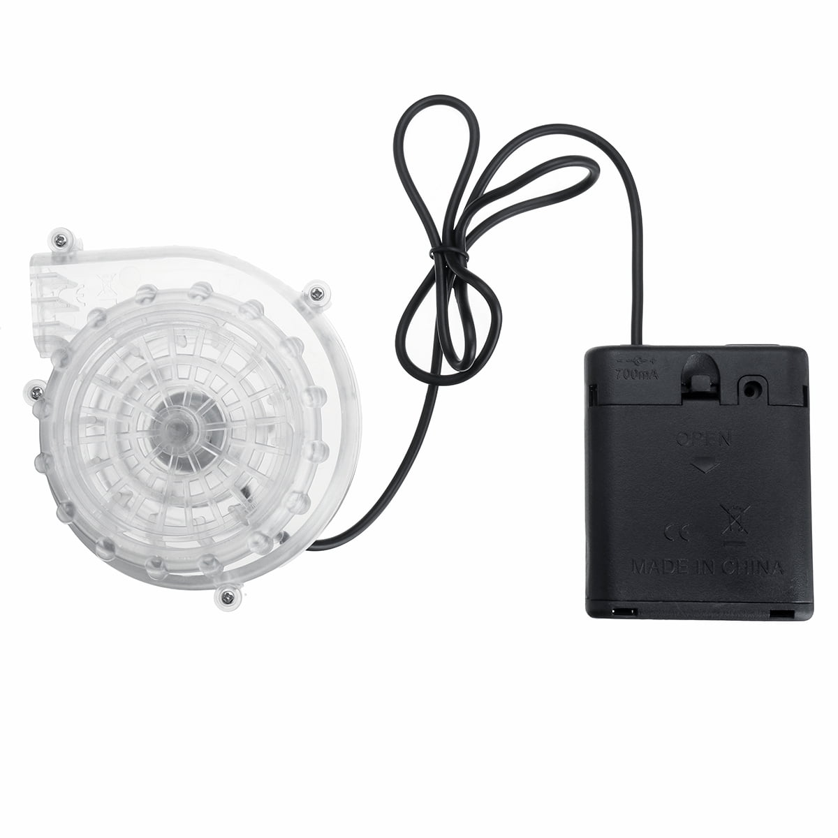 Mini Fan Blower for Inflatable Costume with Clip 6V Battery Operated Orange Separate 2 Pieces