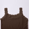 thumbnail image 5 of Helii Women's Lace Trim Cotton Camisole – 95% Cotton 5% Spandex Slim Fit Tank Top, Soft Stretchy Basic Layering Tank for Women, Everyday Undershirt with Lace Detail Brown,XL, 5 of 9