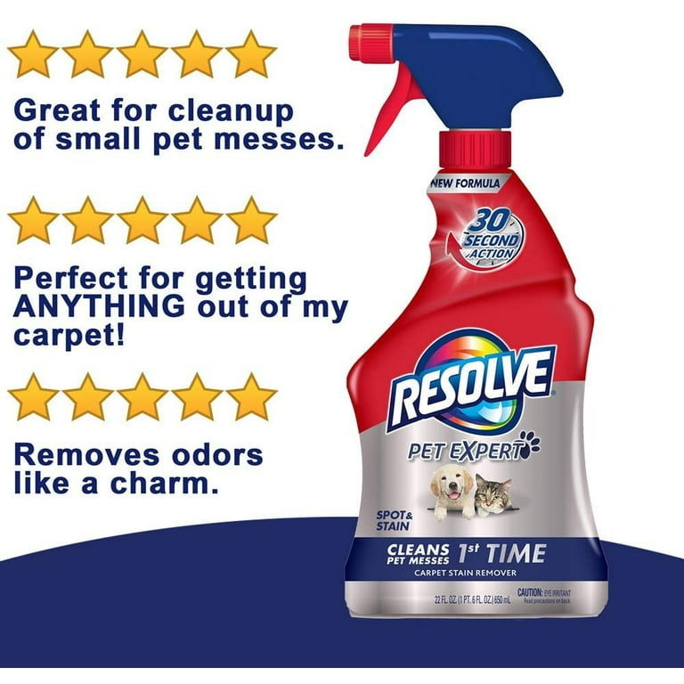Resolve Pet Stain & Odor Carpet Cleaner, 22 oz (Pack of 6)