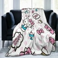 thumbnail image 7 of Hello Kitty Fleece Blanket Super Soft Cozy Throw Blanket 50"X40", Lightweight Fuzzy Comfy Flannel Blanket Warm Plush Throw Blankets For Couch, Sofa, Bed, 7 of 7