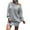 Gray, variant on Sweater Dress for Women Off Shoulder Boat Neck Long Sleeve Chunky Knit Jumper Pullover White L
