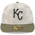 thumbnail image 2 of Men's New Era Light Beige/Olive Kansas City Royals 2025 Armed Forces Day 59FIFTY Fitted Hat, 2 of 5