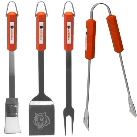 Cincinnati Bengals Official NFL 4 Piece BBQ Grill Set by Siskiyou