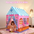 thumbnail image 7 of Lilian&Gema Pink Play Tent for Girls, Large Princess Play Tent House with Projector, Indoor & Outdoor Castle Tent Toy Gift for Kids Ages 3 4 5 6 7 8, 7 of 7