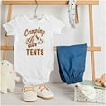 thumbnail image 3 of Camping Its In Tents Funny Outdoors Romper Boys or Girls Infant Baby Brisco Brands NB, 3 of 6