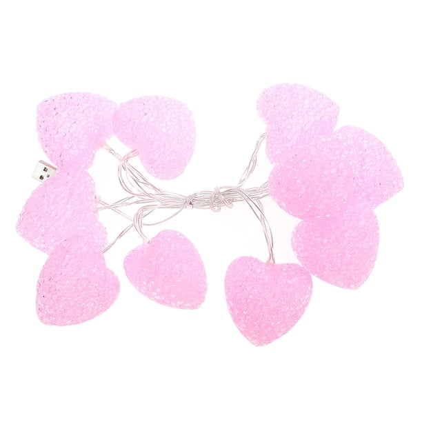 KAKOWELY 1 lámpara de corazón creativa, cadena decorativa, cadena de luces decorativas.