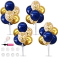thumbnail image 1 of Centro de mesa con globos TONIFUL, azul marino y dorado, juego de 4, 1 of 7