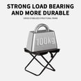 thumbnail image 3 of Portable Folding Stool with Carry Handle and Storage Bag Compact Lightweight Chair for Fishing Camping Outdoor Events and Queueing Comfort, 3 of 8