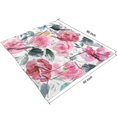 thumbnail image 4 of Fuzzy Floral Blanket: Delicate Flower Design on a Soft, Cozy 50x60in Flannel Throw Blanket - Decor Bed Throw Blanket for Home, Bed, Sofa, Couch & Chair, 4 of 5