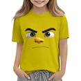 thumbnail image 6 of Twczz Boys Funny Graphic T Shirts- Soft Cotton Short Sleeve Crewneck Kids Summer Tees Yellow Size 8, 6 of 6