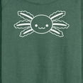 thumbnail image 3 of Instant Message - Axolotl Outline - Women's Lightweight French Terry Long Sleeve Shirt, 3 of 6