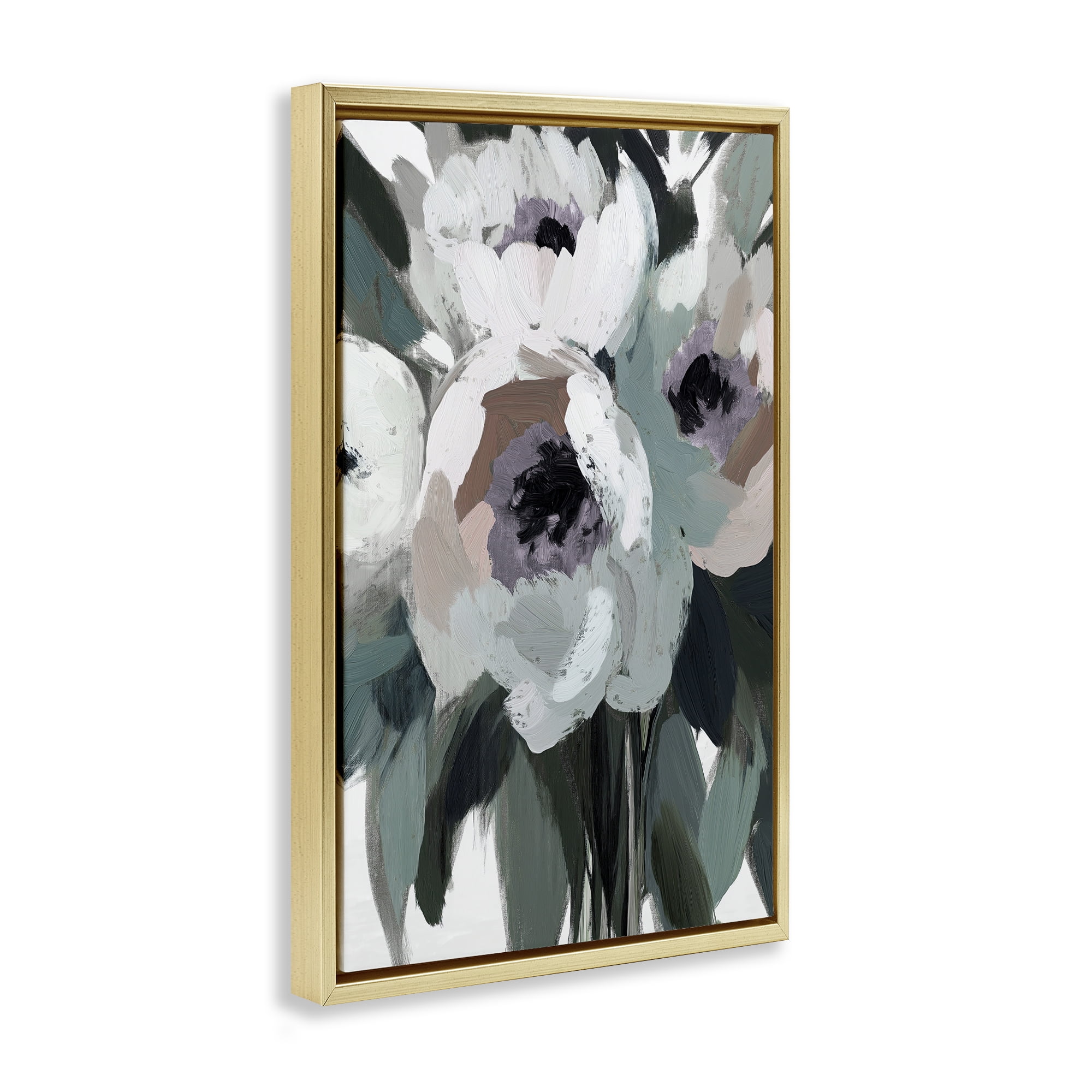 The Absence of Sorrow Gold Framed Floater Canvas Wall Art, design by Annabelle Hall