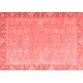 thumbnail image 1 of Ahgly Company Machine Washable Indoor Rectangle Oriental Red Modern Area Rugs, 7' x 9', 1 of 4