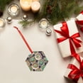 thumbnail image 6 of Rocae Cactus Garden for Acrylic Christmas Pendant Ornament for Festive Decor Hanging Pendant,Perfect for Home and Office-Hexagon, 6 of 7