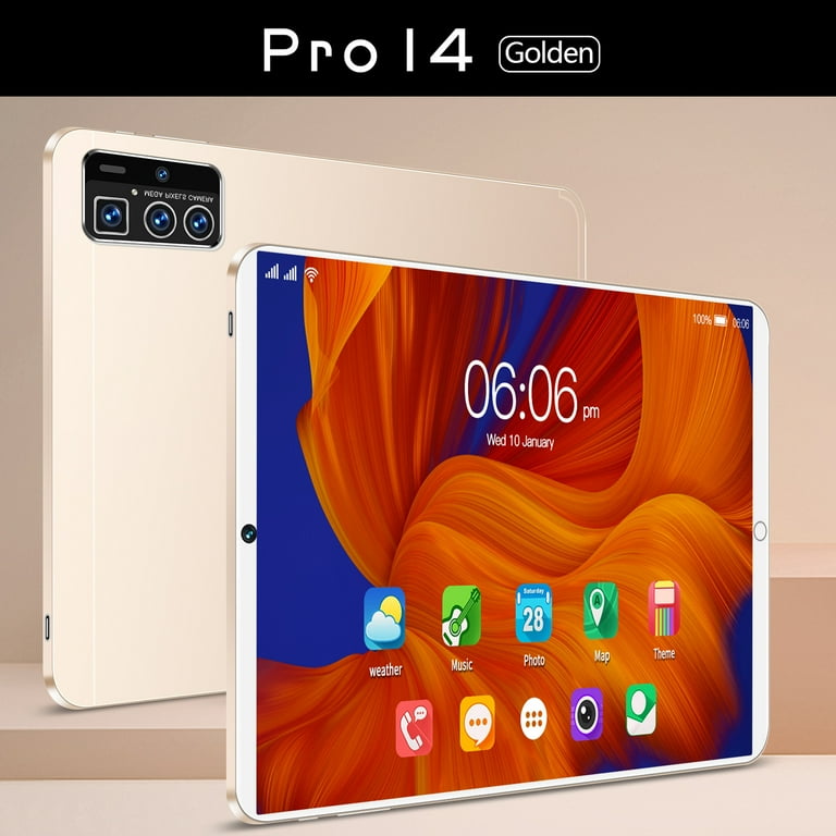 2023 New Android 12 10.1-inch Smart Tablet 16GB+1TB 10 core 12000mAh tablet  dual WiFi tablet - Walmart.com