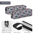 thumbnail image 4 of Fotbe Christmas Hat Dachshund Estuche para Lápices de Cuero con Estampado, Estuche con Cremallera Resistente, Organizador Compacto y Elegante para Papelería, 4 of 7