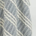 thumbnail image 4 of Blue Woven 100% Cotton Throw Blanket, 4 of 4