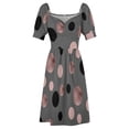 thumbnail image 4 of Elegant rose gold black and pink dots Sleeveless Dress Cocktail of dresses Casual dresses summer dress for women 2024 Clothing, 4 of 6