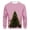 C-Pink, variant on Wyobmus Christmas Sweatshirts for Men Glitter Xmas Tree Print Long Sleeve Tops Cotton Crewneck Pullover Blouse Gifts Tunic Sweatshirt A-Olive Green