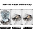 thumbnail image 3 of Posavasos para bebidas, juego de 6 posavasos redondos de piedra de cerámica absorbente, posavasos con soporte, 4 pulgadas, mármol dorado, 3 of 5