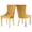 Glod, variant on MIKIBAMA High-End Tufted Velvet Dining Chair Set of 2, Solid Wood Contemporary, Golden Stainless Steel Plated Legs and Nailhead Trim, Gold