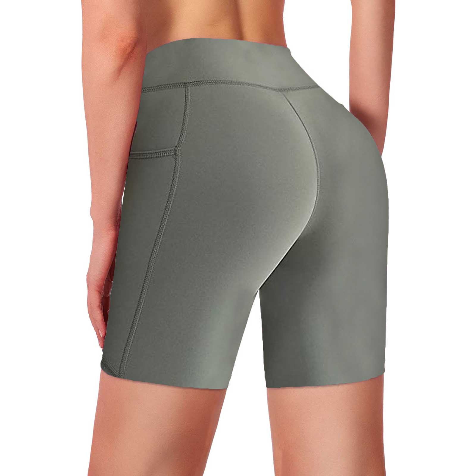 EQWLJWE Yoga Pants for Women High Waist Biker Shorts Workout Yoga