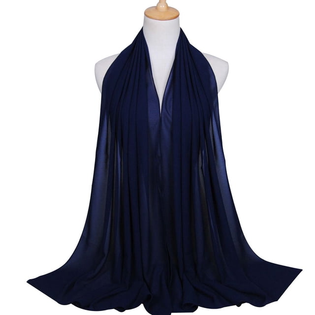 Foulard Long pour Femmes et Filles, Châle Uni, Foulard Simple pour Femmes, Long Foulard en chiffon pour Femmes, Cape d'Enveloppement, Foulard Léger en chiffon