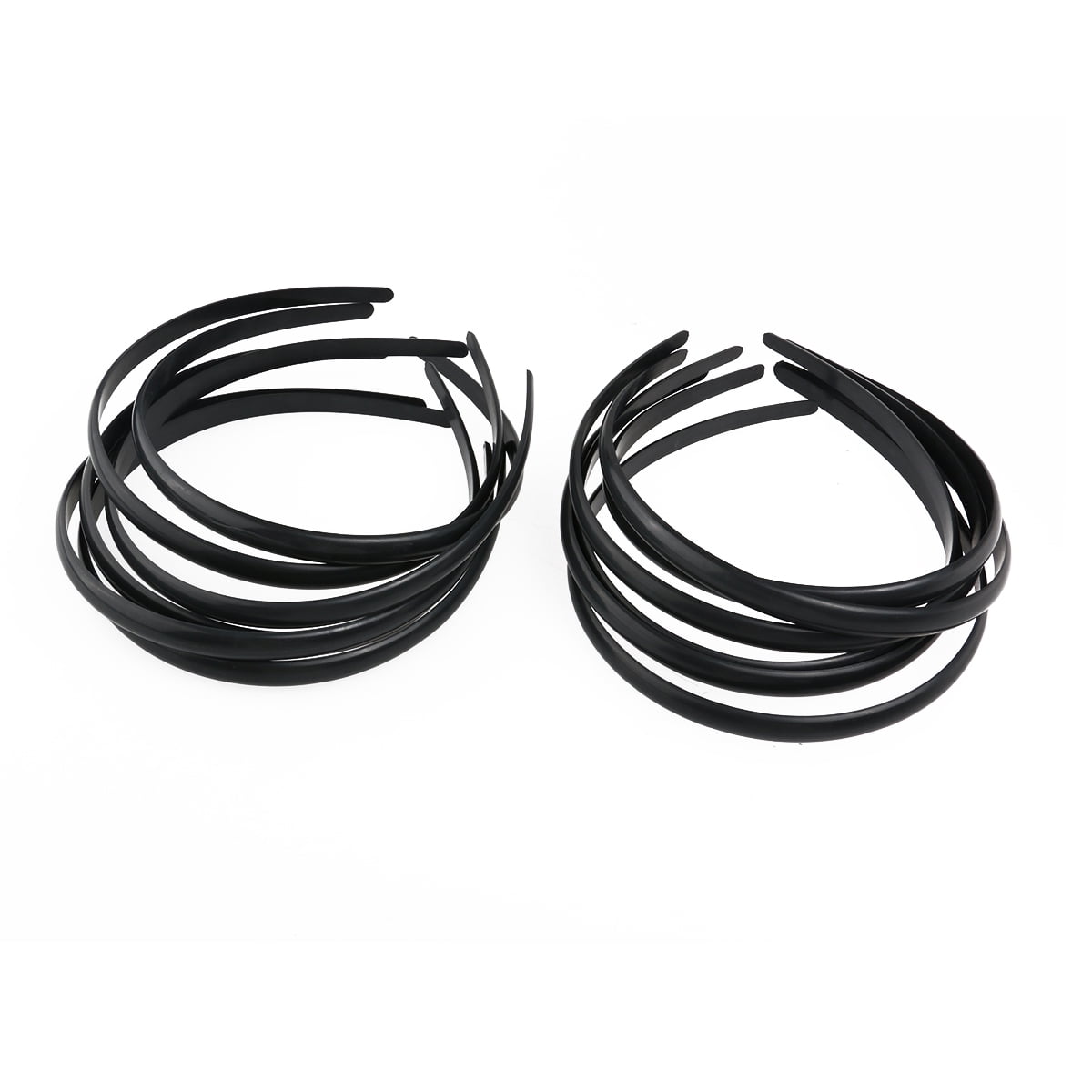 50 Pcs Plastic No Teeth Girls Headbands Kids DIY Hair Accessories Black White 20 Plastic Headband,10mm Wave Blank Headband,plastic Hair  main image 2