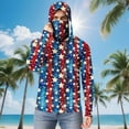 thumbnail image 2 of successthop Sun Protection Clothing for Adults Fourth of July Unisex with Face Cover Hooded Long Sleeve American Themed Jacket for Outdoor Driving Traveling Hiking Fishing S, 2 of 8